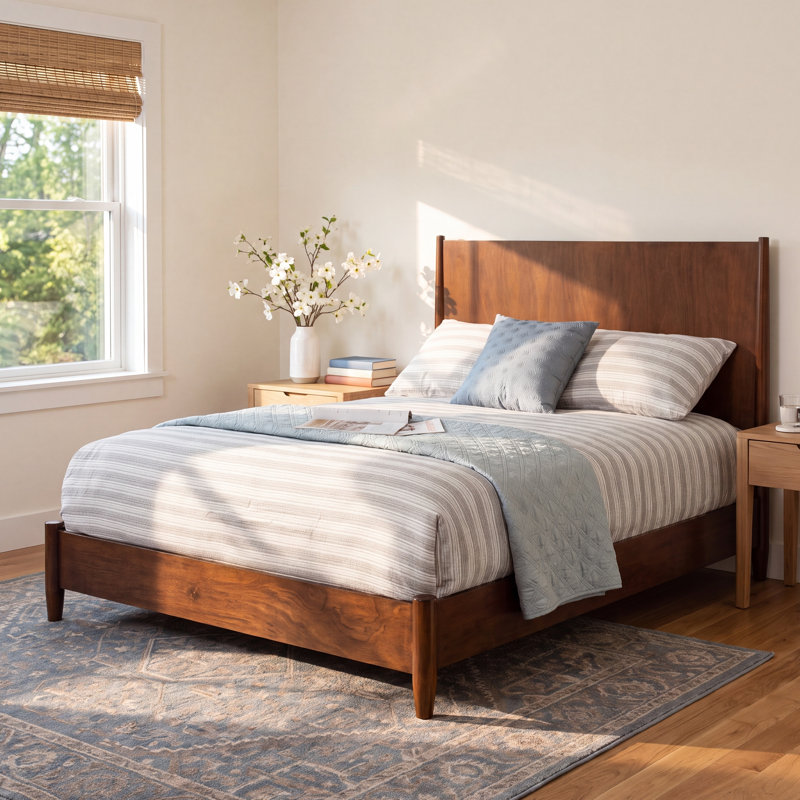 Williams Panel Bed, King, Walnut