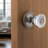 Classic Rosette with Crystal Door Knob