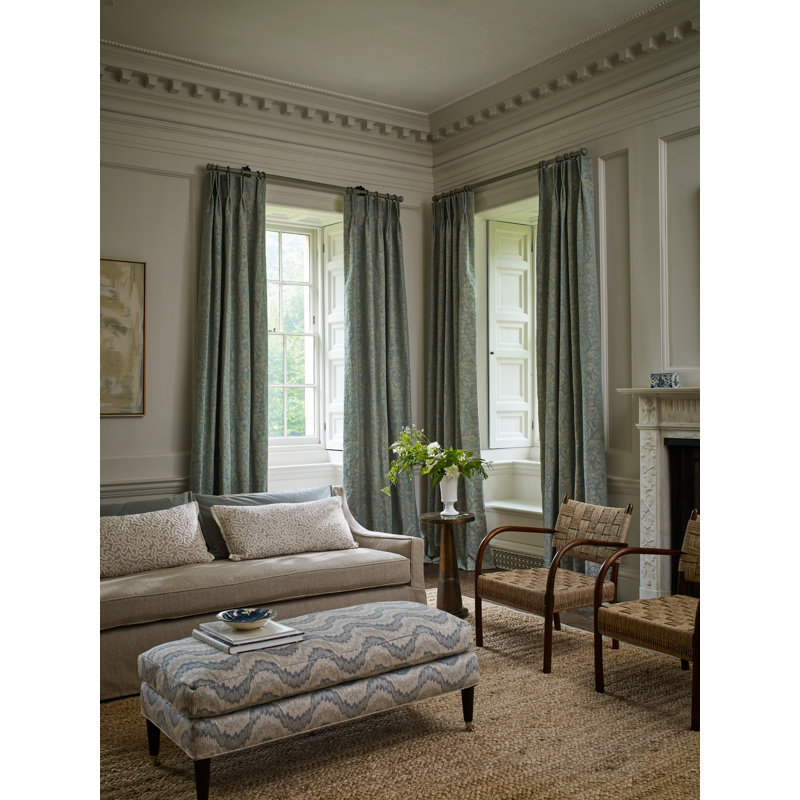 Suffolk Knole Damask Fabric, Gold