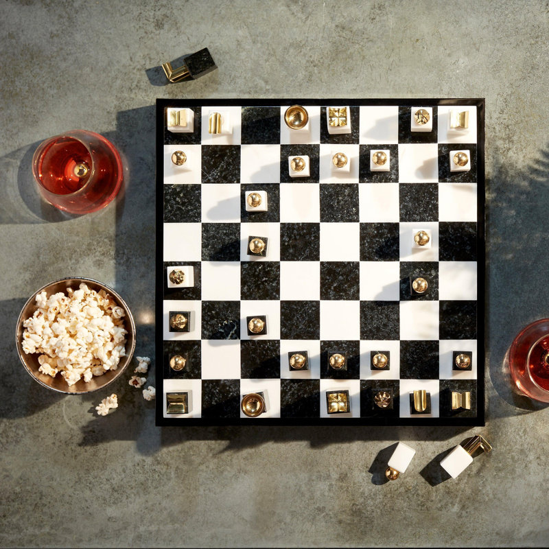 Deco Noir Chess Set