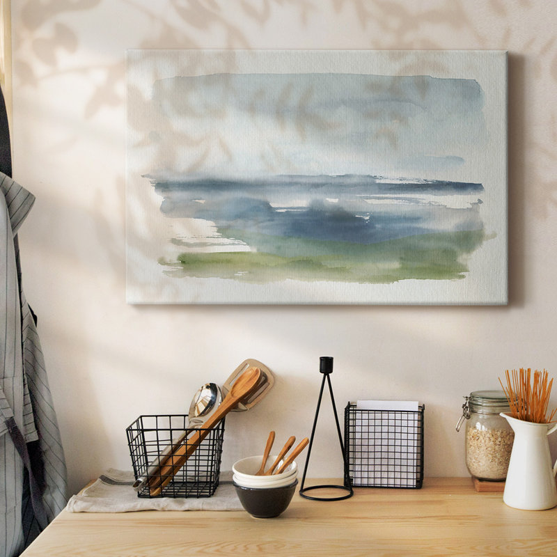 Coastline Splash IV-Gallery Wrapped Canvas, 18" H x 27" W