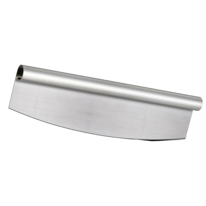 Pizza Cutter Rocker Knife Blade With Cover