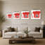 «Retro Téléphone Red» par Jen Bucheli - Impression sur toile