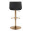 Tabouret de bar réglable rond avec repose-pieds arrondi en T Rondell - ensemble de 2-202853214-202853213