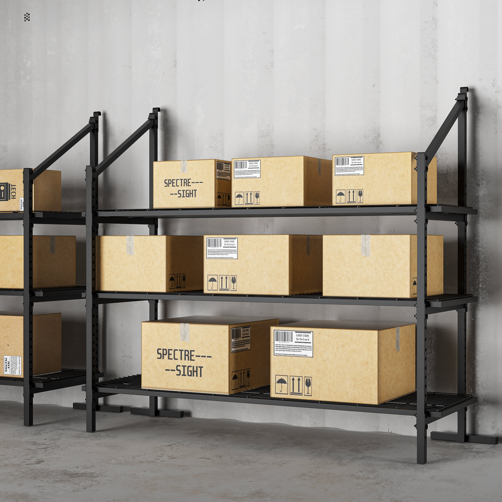 Shipping Container Stirare Racks Trent Austin Design® Shipping Container Shelving Unit, 59
