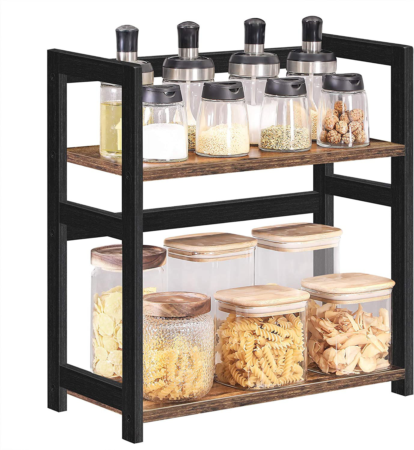 Tabletop Wood Spice Rack