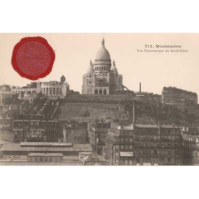 Montmartre 1 Piece Wrapped Canvas Wall Art