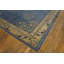 Hand Knotted Silk Geometric Area Rug in Blue