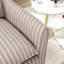 360-degree Swivel Accent Chair, Striped Upholstered Armchair with Removable Cushions-1582468715