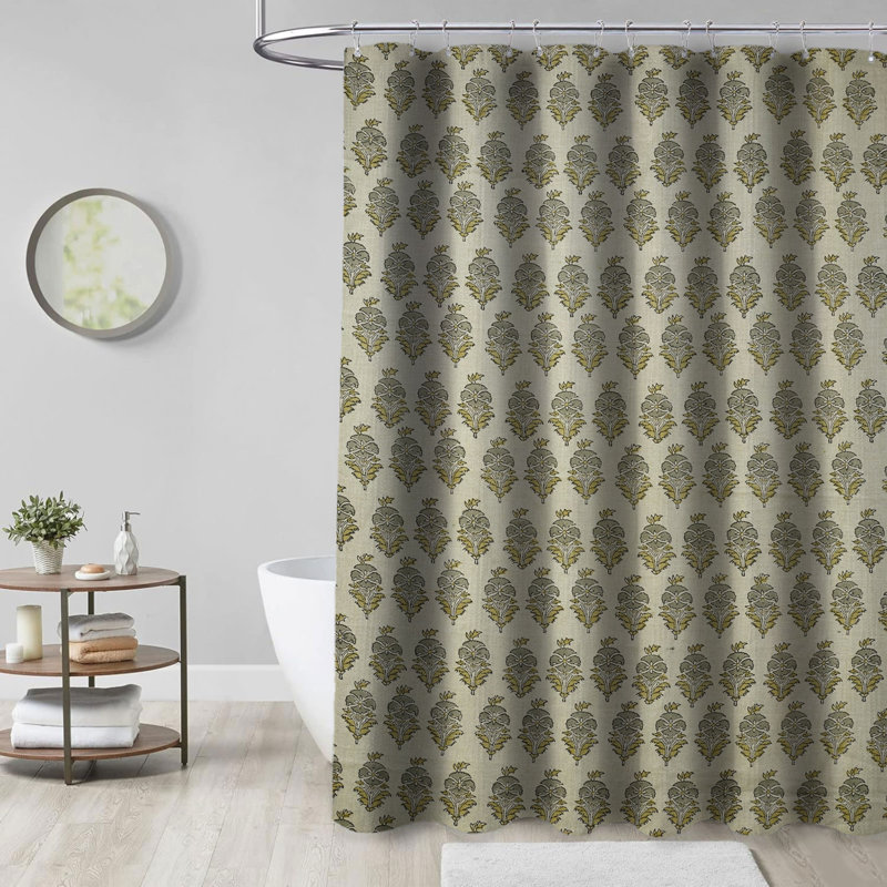 Rideau de douche Floral Block, H 72 po x l 54 po