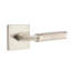 Emtek Select Passage Interior Mortise w/ Square Rosette & R-Bar Stem, Knurled Lever-1355998008-1355998001