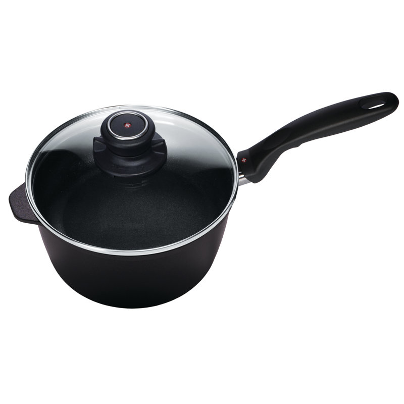 Non Stick Aluminum Sauce Pan with Lid, 3.2 Qt.