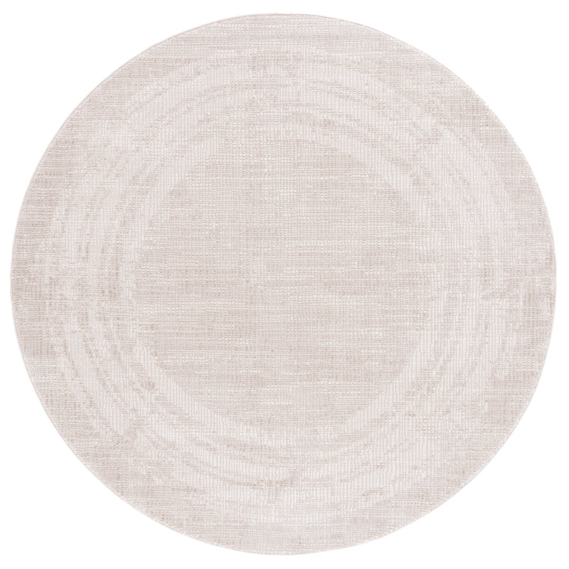 Anneville Performance Abstract Rug, Round 6'7"