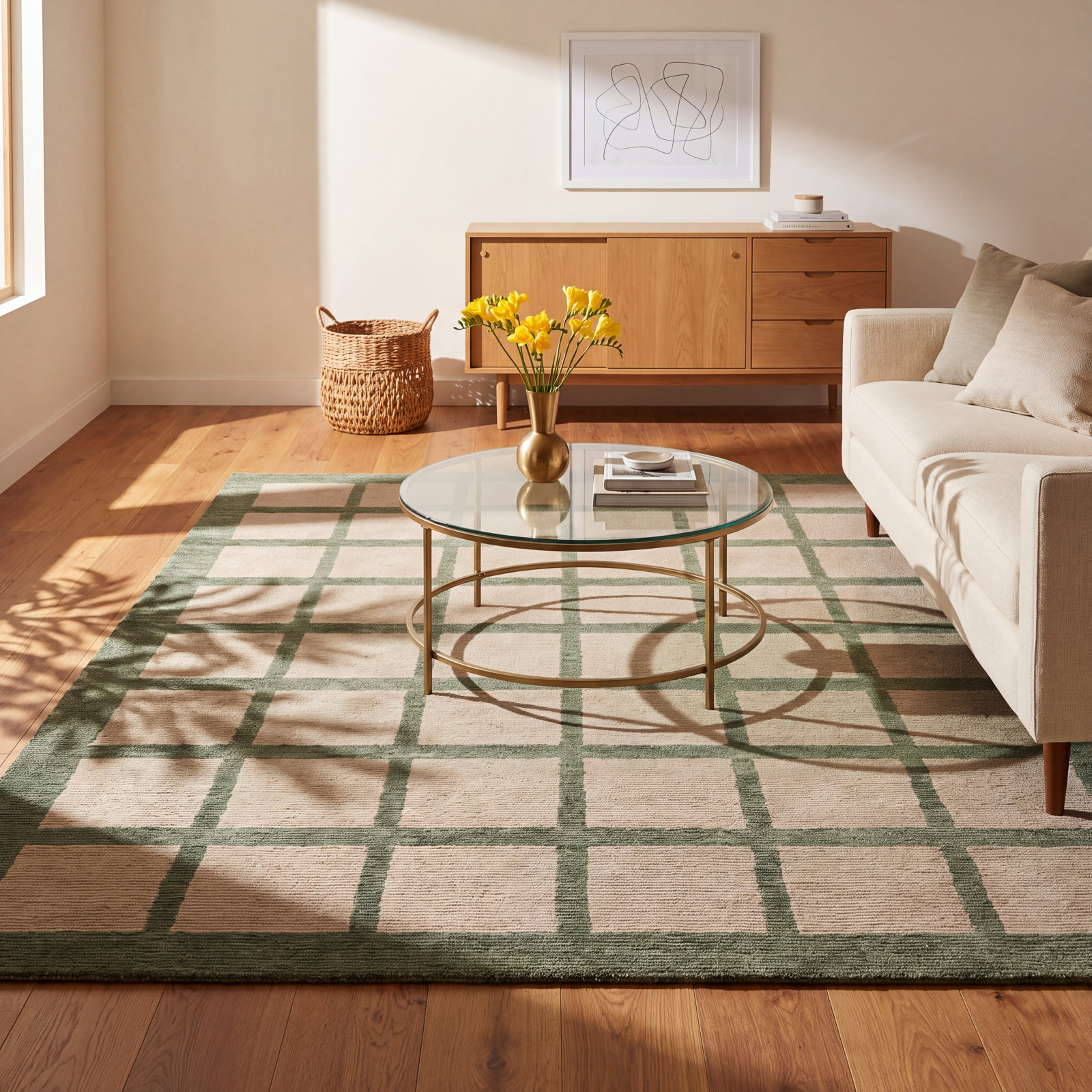 Parina Hand-Tufted Wool Rug, Rectangle 5' x 8'