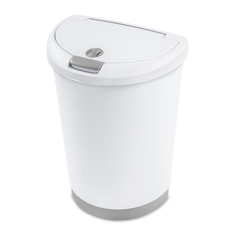 Poubelle à couvercle tactile 12,3 gallons Sterilite résistant aux chiens (ensemble de 4)