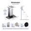 Hotte murale convertible 36 pouces 600 CFM en acier inoxydable avec ventilateur à 3 vitesses, bouton de commande tout-en-un, arrêt différé de 30 minutes-122465510-122465514