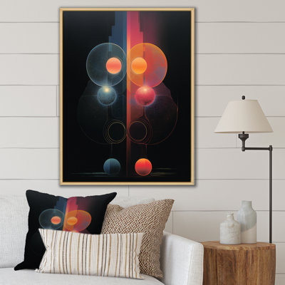 «Full Moon Symmetry Futures Abstract Landscape - Minimalisme», reproduction d'art sur toile