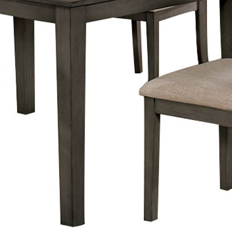 Bodhe Dining Table Set, Gray, 5