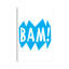 BAM! Bleu - reproduction d'art textuel-52874716-52874717-52874718