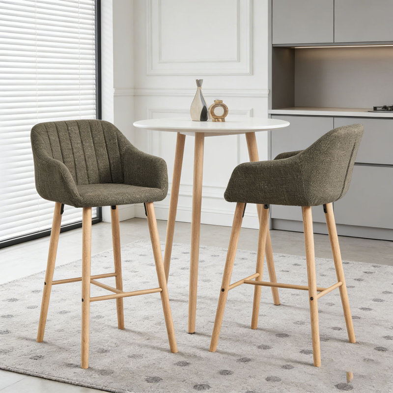Ensemble de tabourets de bar modernes, Vert