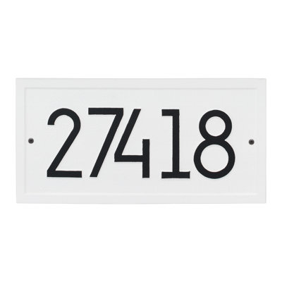 Rectangle Modern Personalized 1-Line Wall Address Plaque