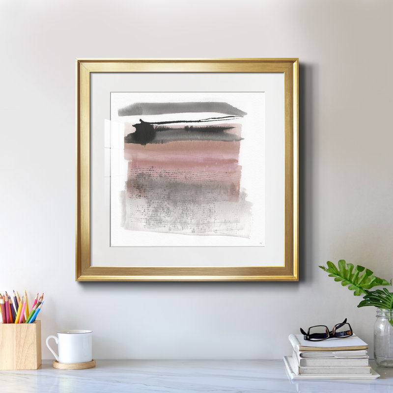 Sundown Turnwood II - peinture encadrée, Papier encadré doré, H 17,5 po x l 17,5 po x P 1,5 po
