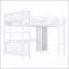 Lit mezzanine en métal avec garde-robe, bureau en L et cubes de rangement-128515255-128515254