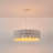 6-Light Costal Adjustable White Drum Pendant Light