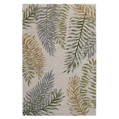 Anarah Floral Hand Tufted Wool Area Rug