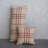 Plaid Jute / Sisal Reversible Throw Pillow