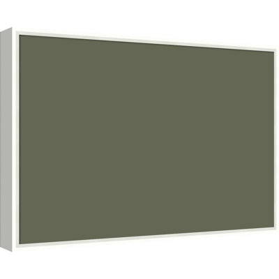 Tableau magnétique en tissu encadré, 37 x 25 cm, motif bois flotté olive, pour l'organisation murale