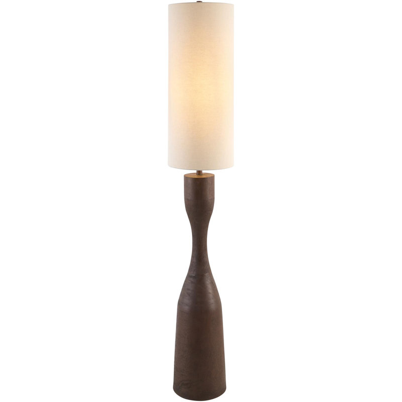 Norlina Floor Lamp, Dark Brown