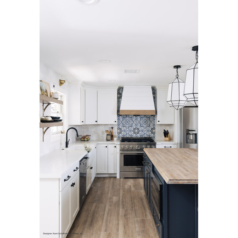 Villa Azul 10" x 10" Porcelain Spanish/Moroccan Singular Tile, Blue