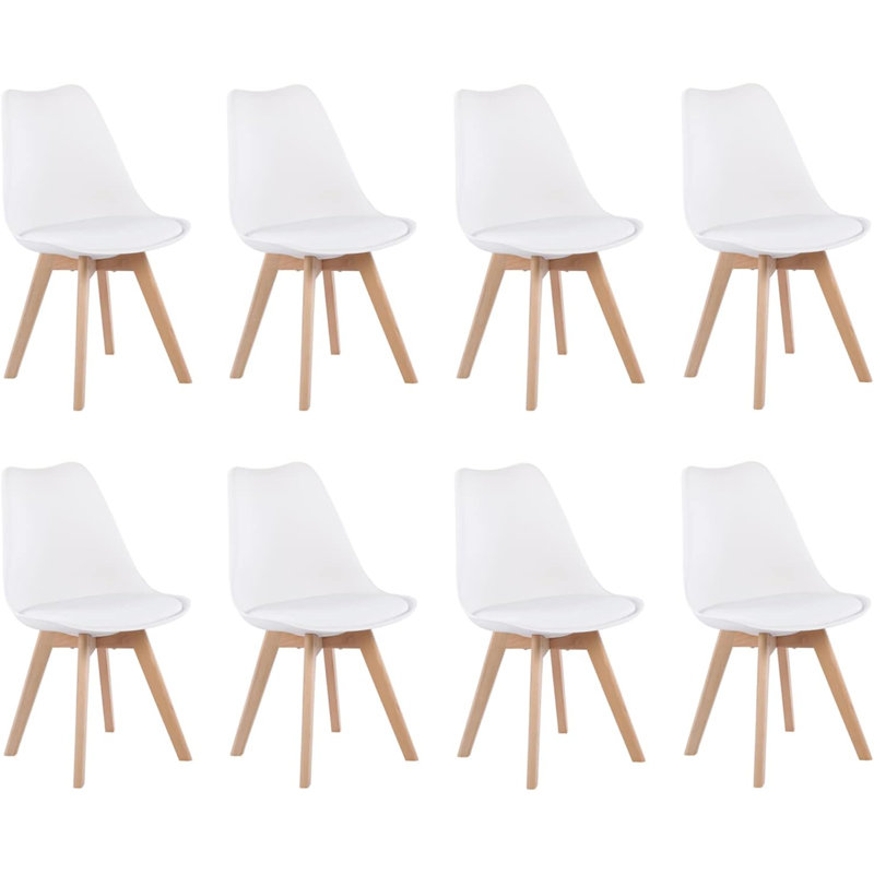 Nero Upholstered Dining Chair, White, 8