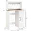 Mini armoire de réfrigérateur avec espace de rangement, armoire à café, support à micro-ondes avec prise, tablette réglable et dispositif anti-basculement, convient pour la cuisine, la salle à manger et le bureau-126458546