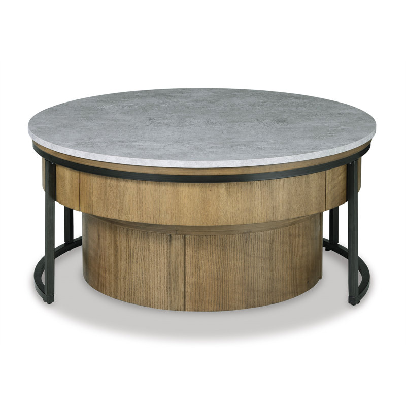 2 tables gigognes avec rangement Drum