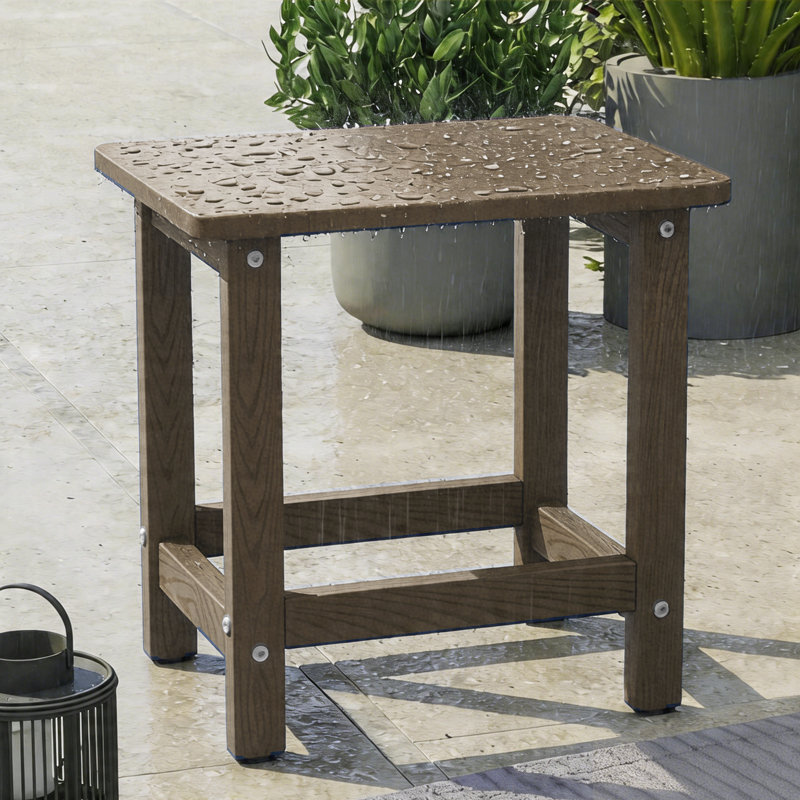 Table basse en poly Adirondack, Brun