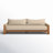 Nathanson 106'' Wide Straight Teak Patio Sofa with Cushions