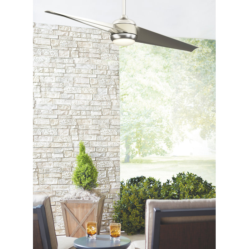 Annasophia 60'' Ceiling Fan with LED Lights, Gray