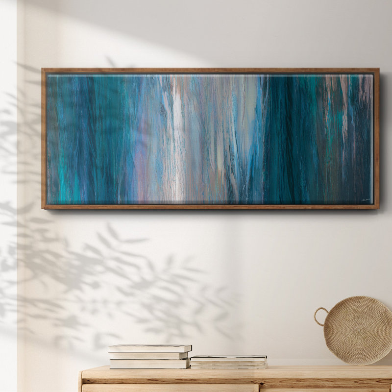 «Falling Blue» - toile encadrée