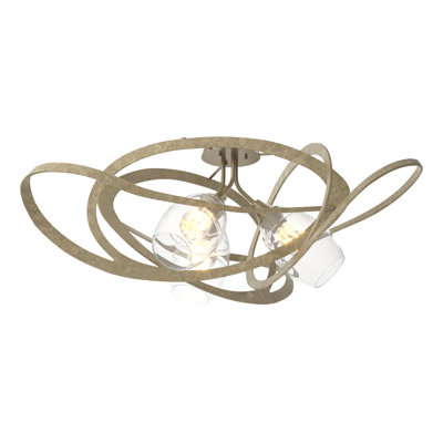 Plafonnier semi-encastré 3 lumières 37,2 po Nest