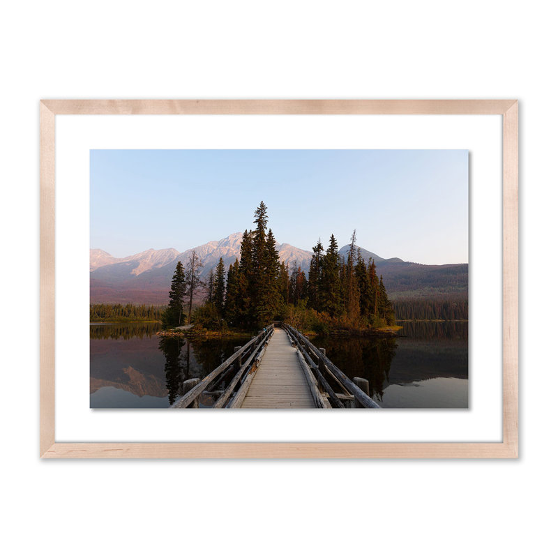 Bridge Pyramid Lake Print by Alexander Iby, Natural, 18" H x 24" W x 1.5" D