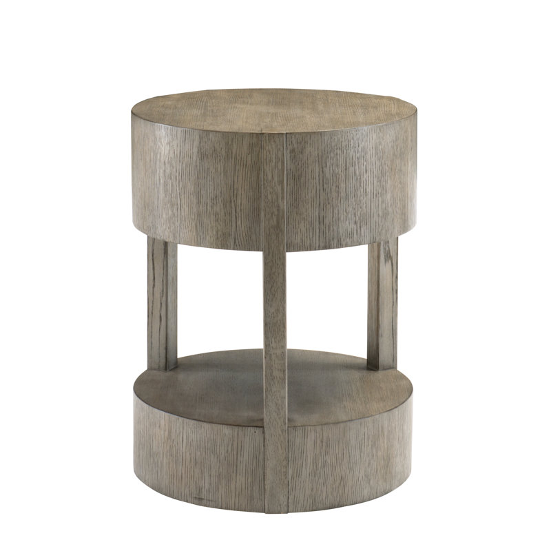 Calder Drum End Table with Storage