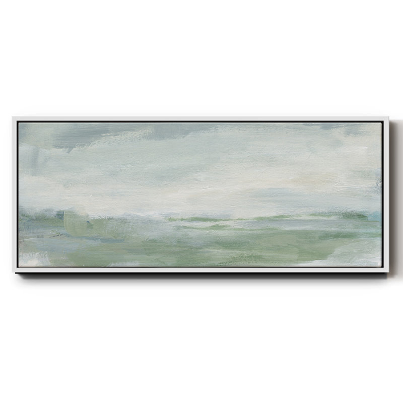 Coastal II- Framed Canvas, 8" H x 20" W