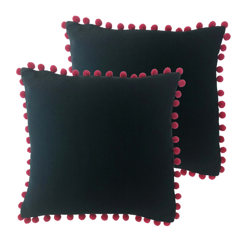 Vincenza Square Throw Cushion, Polyester/Polyfill, Orange