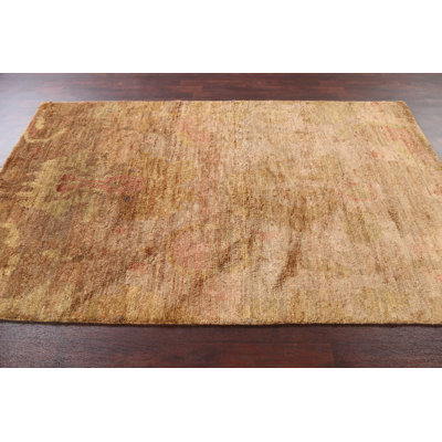 Tapis en jute fait à la main Oushak 5 x 8