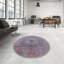 Tapis abstrait rose / mauve-64315953