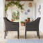 Ensemble de 2 chaises d'extérieur en osier
