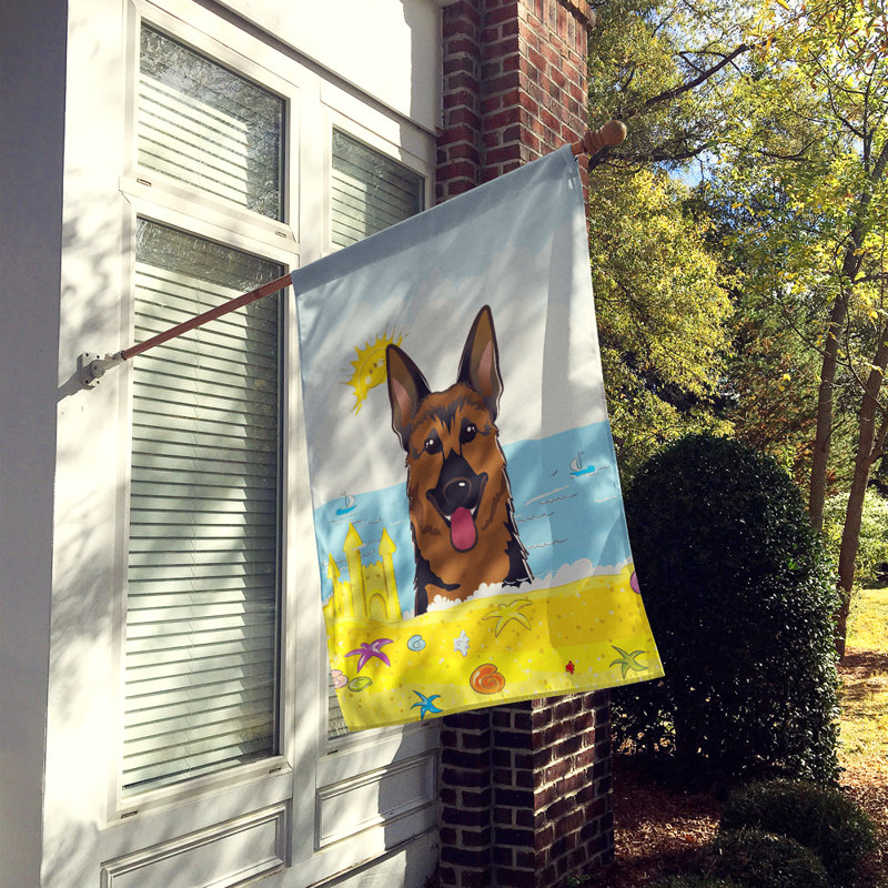 Drapeau de maison 40 po x 28 po Batchelder, Berger allemand