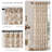  Floral Curtains for Living Room, Semi Sheer Linen Curtains Light Filtering Farmhouse Back Tab Rod Pocket Window Drapes,2 Panels-827451647-827451642